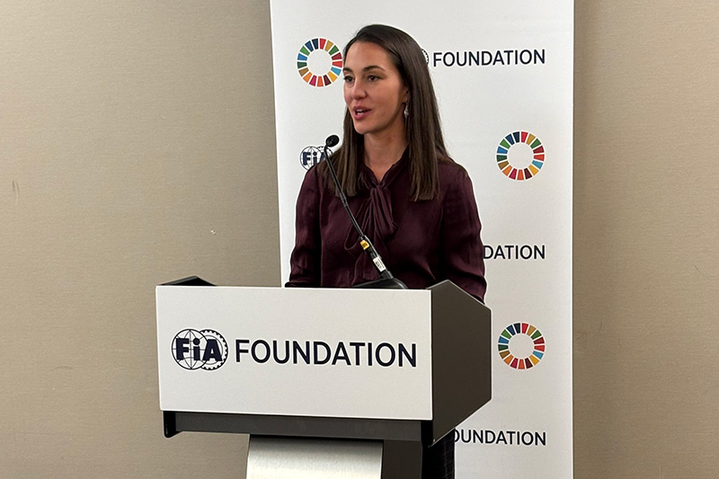 FIA Foundation’s Natalie Draisin praised the US alignment of safe systems funding and policy, and appealed to the audience to make a New Years resolution to continue safe systems momentum to meet the UN goals.