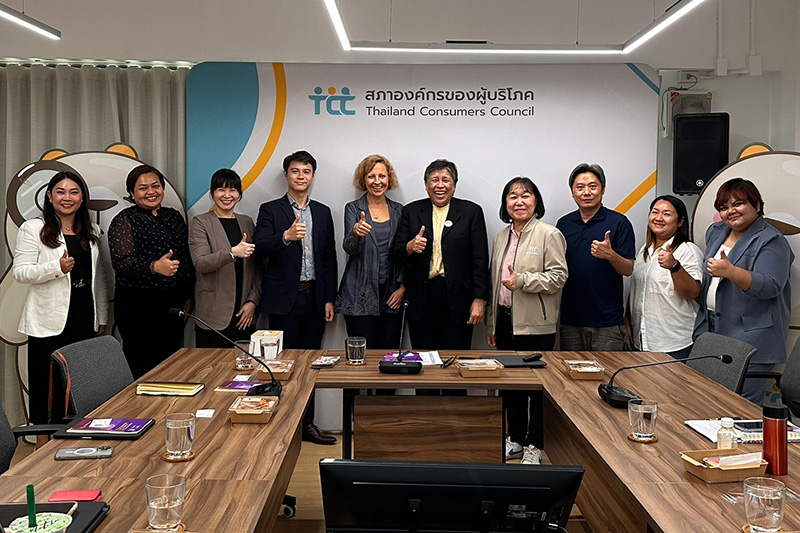 A meeting was held with the Thailand Consumer Council, AIP Foundation, and the FIA Foundation to discuss the new programme.